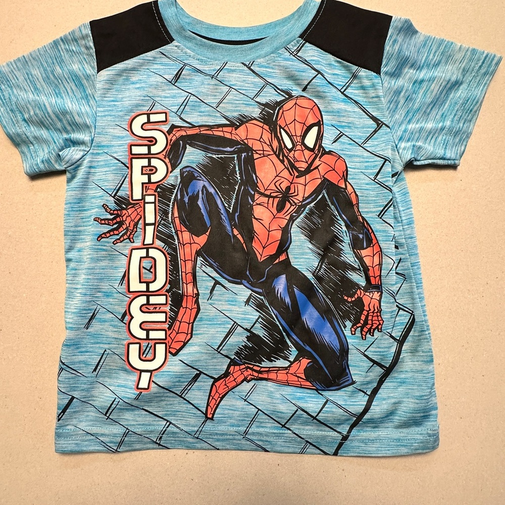Marvel Spider-Man Blue Graphic Kids Tee